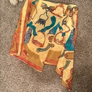 AKIRA Multicolor Patterned Skirt